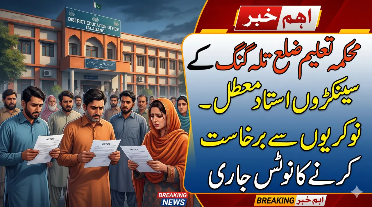 Education Department Talagang Suspends Hundreds of Teachers