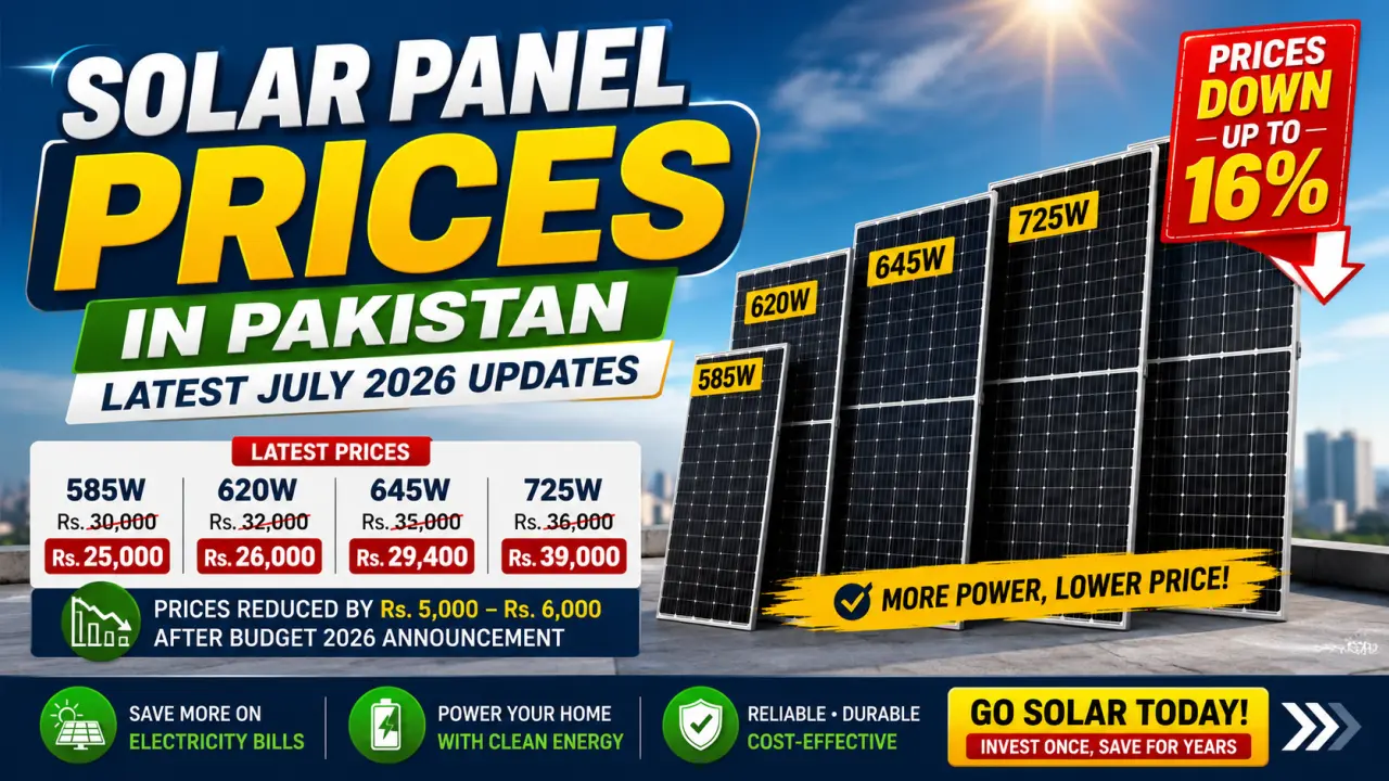 Solar Panel Prices in Pakistan Drop After Budget